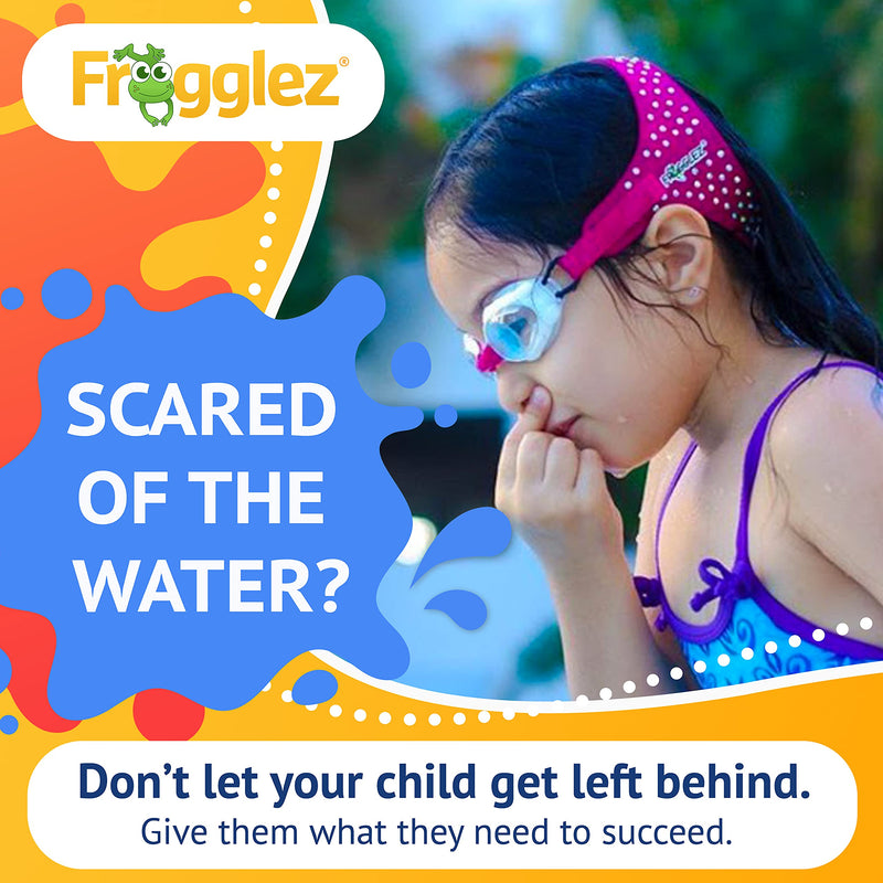 Frogglez Anti-Fog Swimming Goggles for Kids Under 10 (Ages 3-10) Recommended by Olympic Swimmers; Premium Pain-Free Strap Pink Frog - NewNest Australia