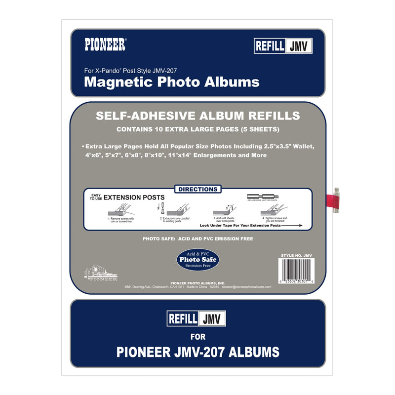Refill Pages for JMV-207 Extra Large Magnetic Page X-Pando Photo Album - NewNest Australia