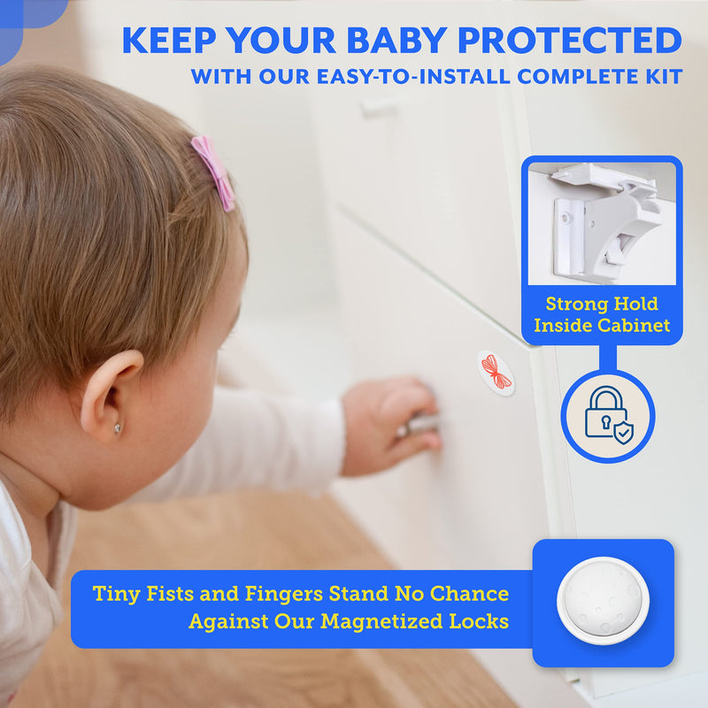 Universal Replacement Keys for Magnetic Cabinet Locks Child Safety for Drawers and Cabinets - Child Proof Cabinet Locks (3 Keys Only) by Eco-Baby - NewNest Australia