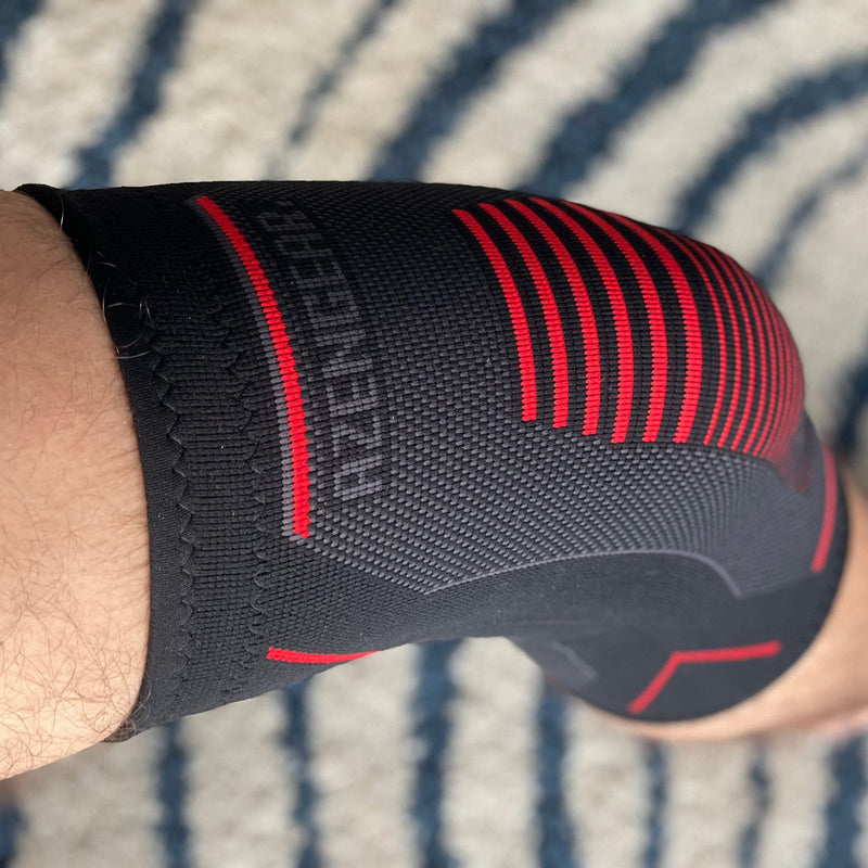 aZengear Knee Support Brace (Pair) - Compression Knee Sleeve for Joint Pain, Ligament Injury, Meniscus Tear, Arthritis, ACL, MCL, Running, Weightlifting, Squats (L) L - NewNest Australia
