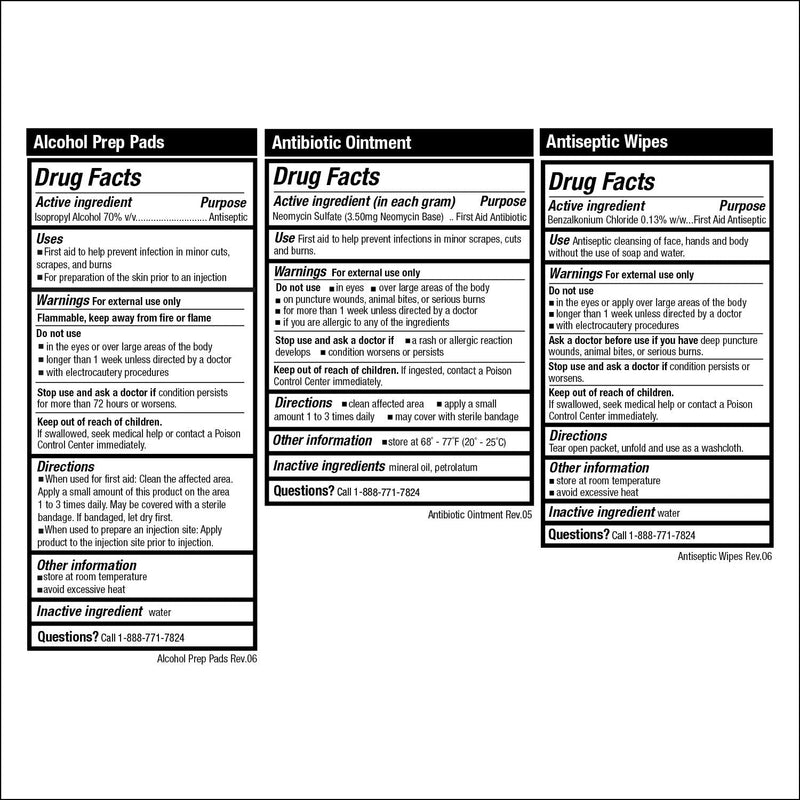 Be Smart Get Prepared 85 Piece First Aid Kit In Durable Plastic Case, Compact, 0.69 Pound - NewNest Australia