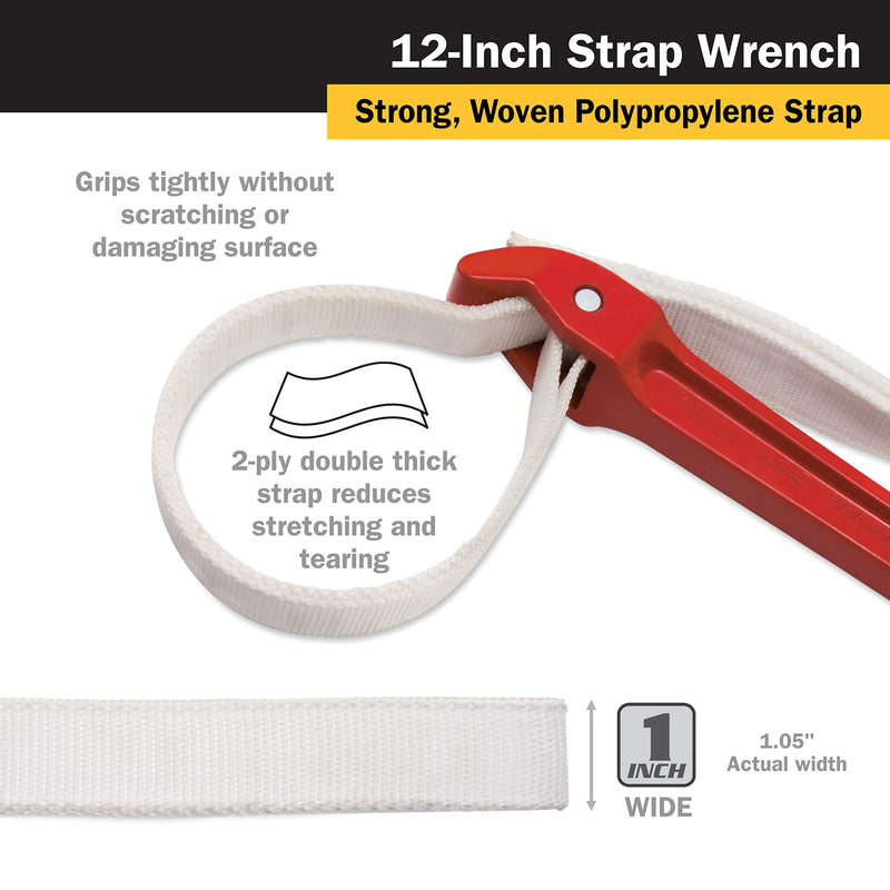 Titan 21315 12-Inch Strap Wrench, 12" Handle - NewNest Australia