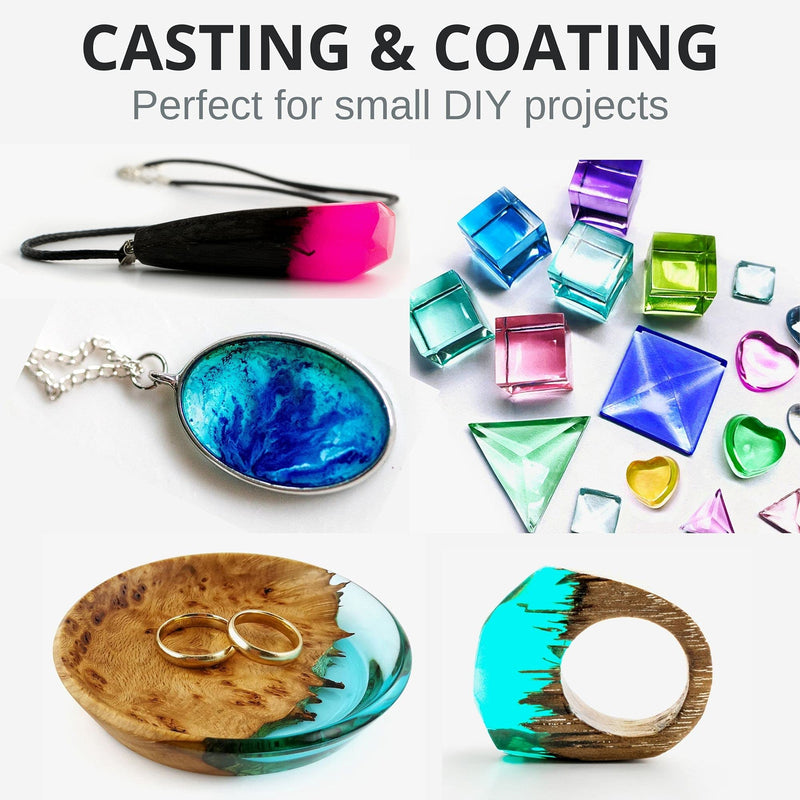 Piccassio UV Resin - Upgrade Ultra Clear Hard Type UV Resin - Rapid Cure Craft Resin - Jewelry Making, Keychains, Earrings, Clear-Cast Parts in Minutes - Cure with UV Light - UV Lamp or Sunlight 200 grams - NewNest Australia