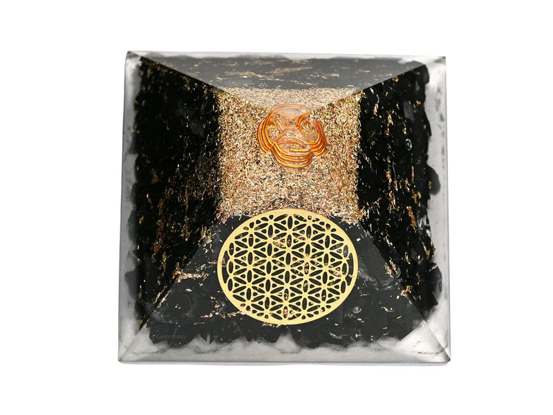 Orgone pyramid with shungite crystal (Flower of Life) Flower Of Life - NewNest Australia