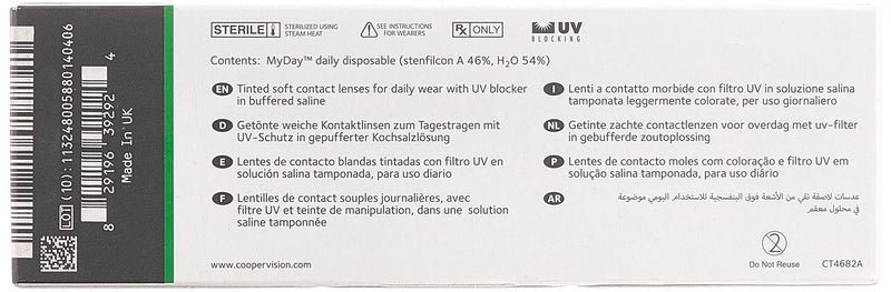 MyDay daily disposable, daily lenses soft, 30 pieces / BC 8.40 mm / DIA 14.20 mm / -2.00 diopters - NewNest Australia