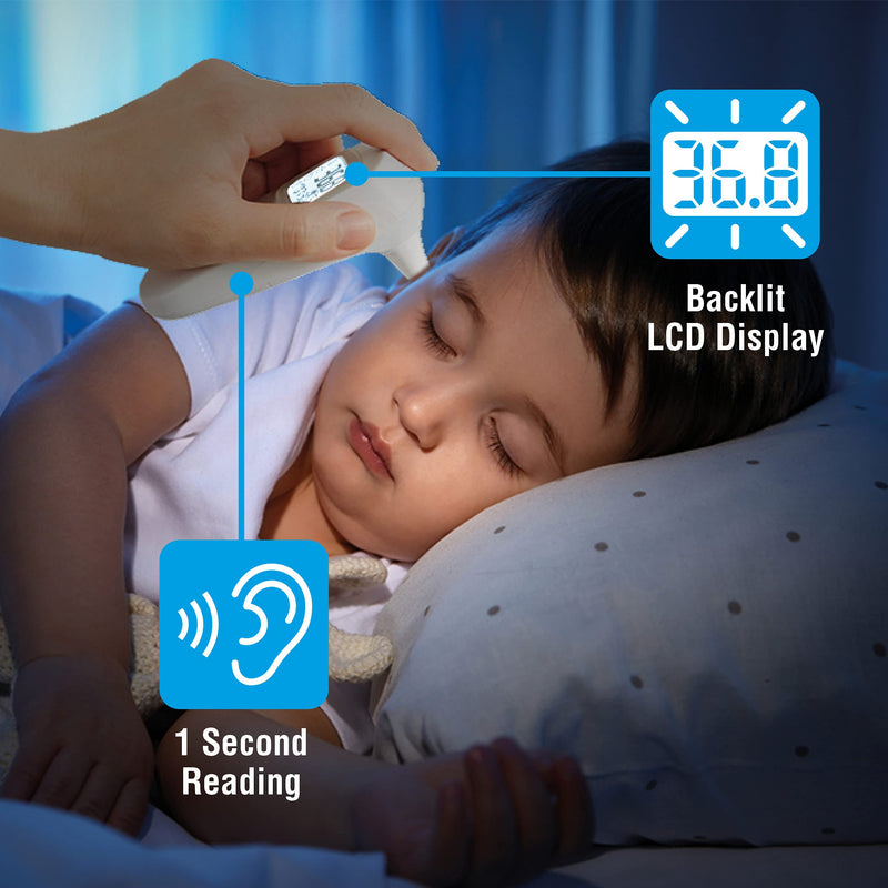 Citizen CTD711 Forehead and Ear Digital Thermometer for Adults, Children and Babies. 4 Modes. Ear, Forehead and Surface Temperatures. Very Fast Measurement – Just 1 Second White - NewNest Australia