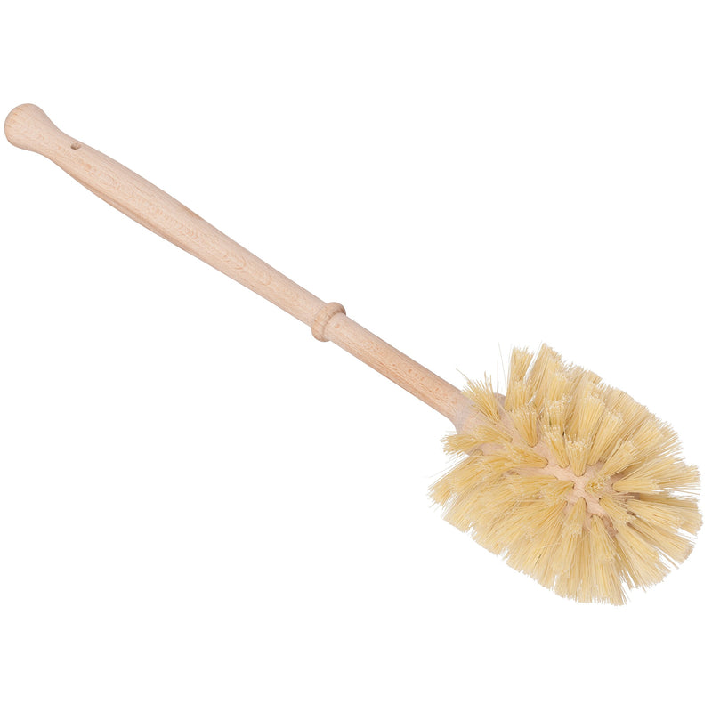 Redecker Oiled Beechwood Toilet Brush Stand with Tampico Fiber Toilet Brush, 9-7/8 inches, Durable Natural Bristles are Heat-Resistant and Retain Shape, Made in Germany - NewNest Australia