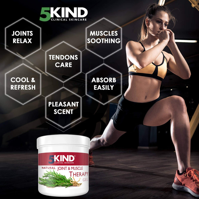 5Kind Natural Pain-Relieving Gel Against Joint And Muscle Pain, Proven Anti-Inflammatory Effect, Unique Deep Penetrating Effective Formula, Suitable For Muscles, Knees, Joints, Hands - NewNest Australia
