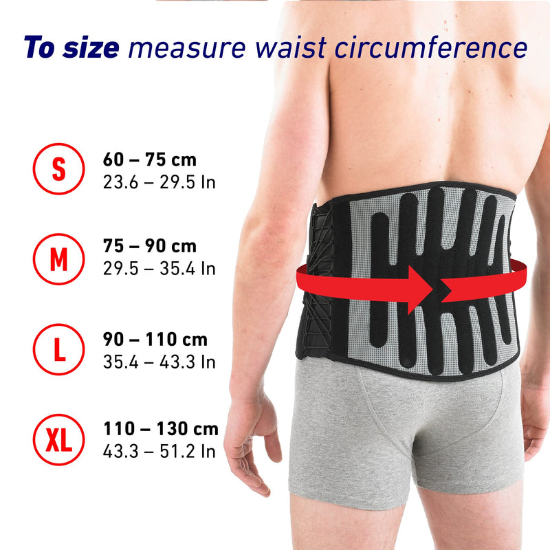 Neo G Back Support RX Stabilized with Power Straps and Adjustable Lacing System – Back Brace for Lower Back Pain Relief, Muscle Spasm, Strains, Arthritis, Rehabilitation - Class 1 Medical Device - L - NewNest Australia