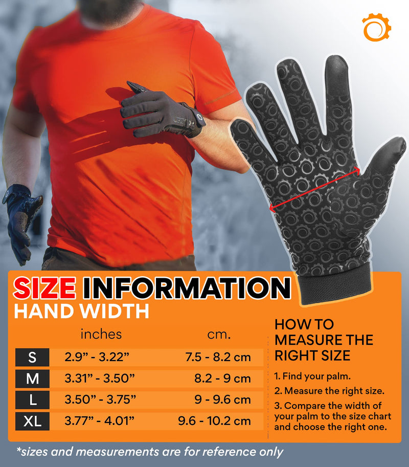 GearTOP Gloves with Touchscreen Fingers - The only Lightweight Glove Liners for Cold Weather Men Need - Mens Black Gloves - Touchscreen Driving Gloves Small - NewNest Australia