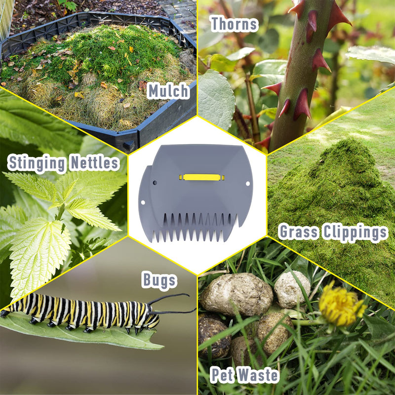 Jardineer Garden Leaf Scoops Yard, Leaf Grabber Claws Lightweight, Yard Rake Grabber - Removal of Grass, Lawn Clippings, Twigs or Debris (1 Pack) 1 - NewNest Australia