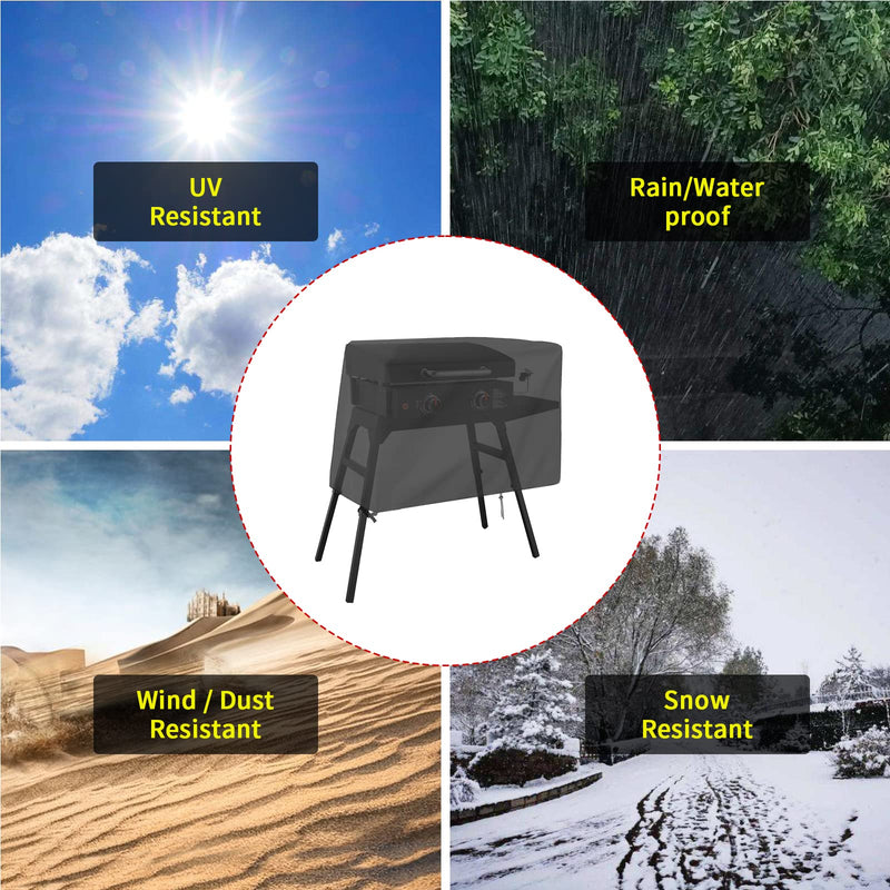 Jungda Grill Cover for Blackstone 17 Inch 22 Inch Griddle with Hood and Stand,Waterproof Cover for 17 Inch & 22 Inch Blackstone Griddle - 40 x 23 x 29 Inch 22" grill cover - NewNest Australia