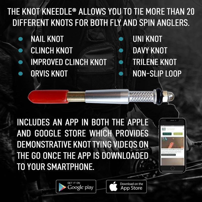 KNOT KNEEDLE - Designed to Tie Your Knots with Ease and Keep You Fishing Longer Single W/Zinger - NewNest Australia