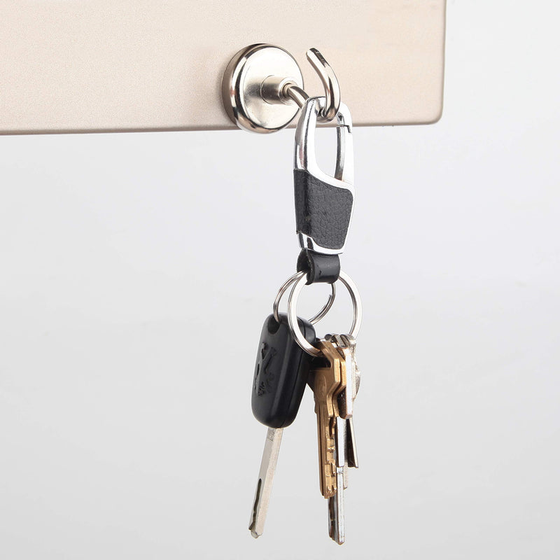 THCMagorilla Magnetic Hooks Strong Neodymium Rare Earth Magnet Hooks for BBQ Fridge Cruise Keys Refrigerator whiteboard Kitchen Indoor Hanging Coat and Office 22LBS Silver Pack of 15 E16 15 packs - NewNest Australia