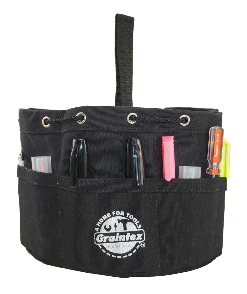 Graintex GB2883 Grab Bag Black Color Rip-stop Canvas 18 Pockets Drawstring Closure - NewNest Australia