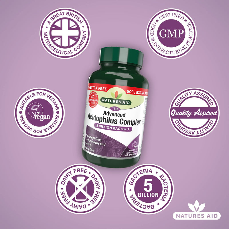 Acidophilus Complex 50mg 180 Capsules - NewNest Australia
