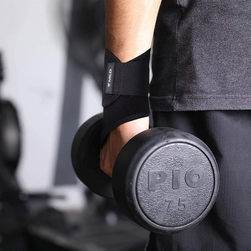 MCD Wrist Supports Pack of 2 Comfortable, Lightweight, Hand & Wrist Braces Adjustable Wrist Compression Support Fit for Both Left & Right Hand Wrist Support for Fitness, Gymnastics & Relief 2 Pack - NewNest Australia