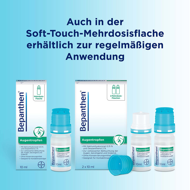 Bepanthen Augentropfen, die Hilfe bei trockenen, geröteten, juckenden oder brennenden Augen, 20-er Pack (20 x 0,5 ml) - NewNest Australia