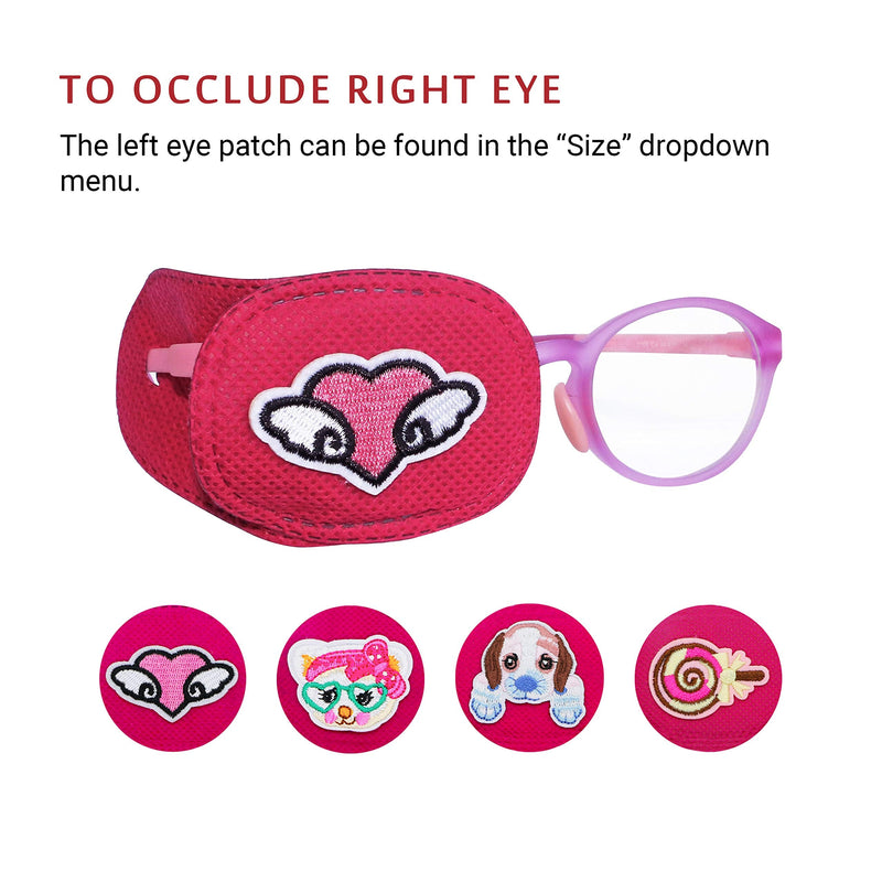 Astropic 4Pcs Right Eye Patches for Kids Glasses (Pink) - NewNest Australia