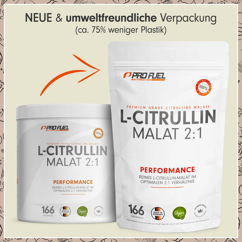 L-Citrulline Malate 2:1 Powder 500 G, Optimal High Dosage, Perfect Solubility, Ideal As A Supplement Before Training (Pre-Workout), Highest Purity, Laboratory Tested, No Additives, 100% Vegan - NewNest Australia