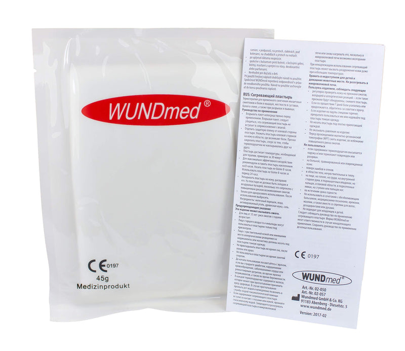 WUNDmed natural heat plaster 13 x 9.5 cm, 10 pieces (pack of 10) - NewNest Australia