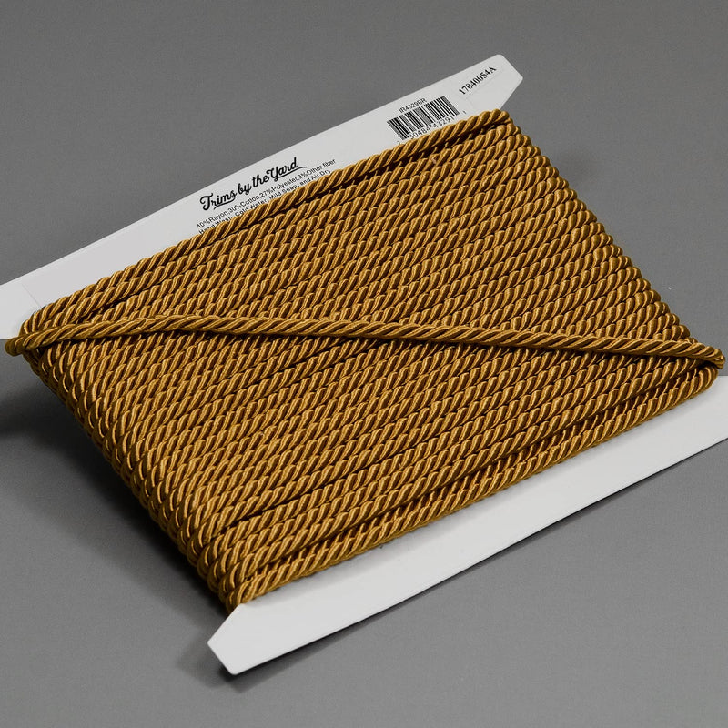 Trims by the Yard Charlotte 3/16" Twisted Cord Brown | (10 Yard Cut) Trim - NewNest Australia
