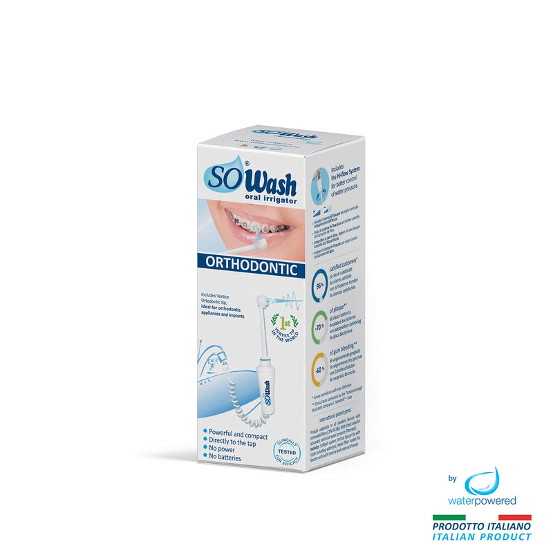 SoWash oral irrigator | VORTICE ORTHODONTIC | Connects to the faucet | Oral irrigator without batteries and electricity | Italian product - NewNest Australia