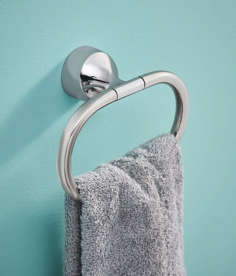 Moen MY3786CH Idora Single Post Bathroom Hand Towel Ring, Chrome - NewNest Australia