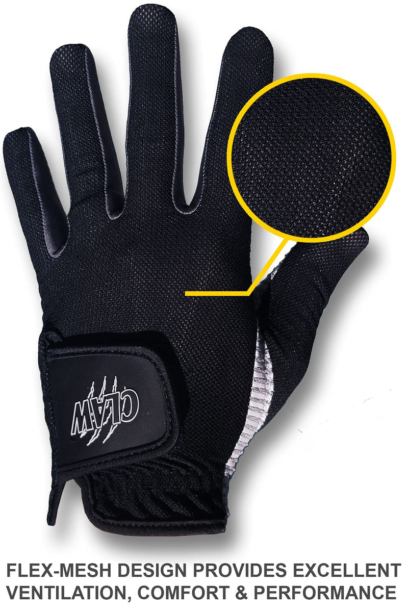 Claw Golf Glove for Men - Breathable, Long Lasting Golf Glove by CaddyDaddy Black Medium Left - NewNest Australia