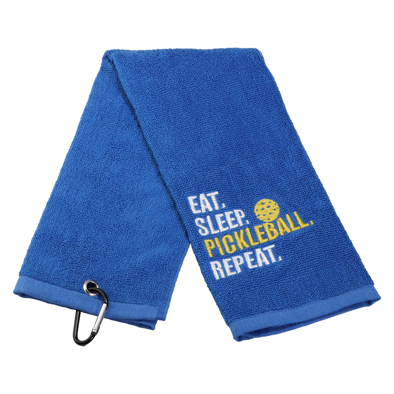 LEVLO Pickleball Sports Lovers Gift Eat Sleep Pickleball Repeat Cotton Towels for Pickleball Lovers - NewNest Australia