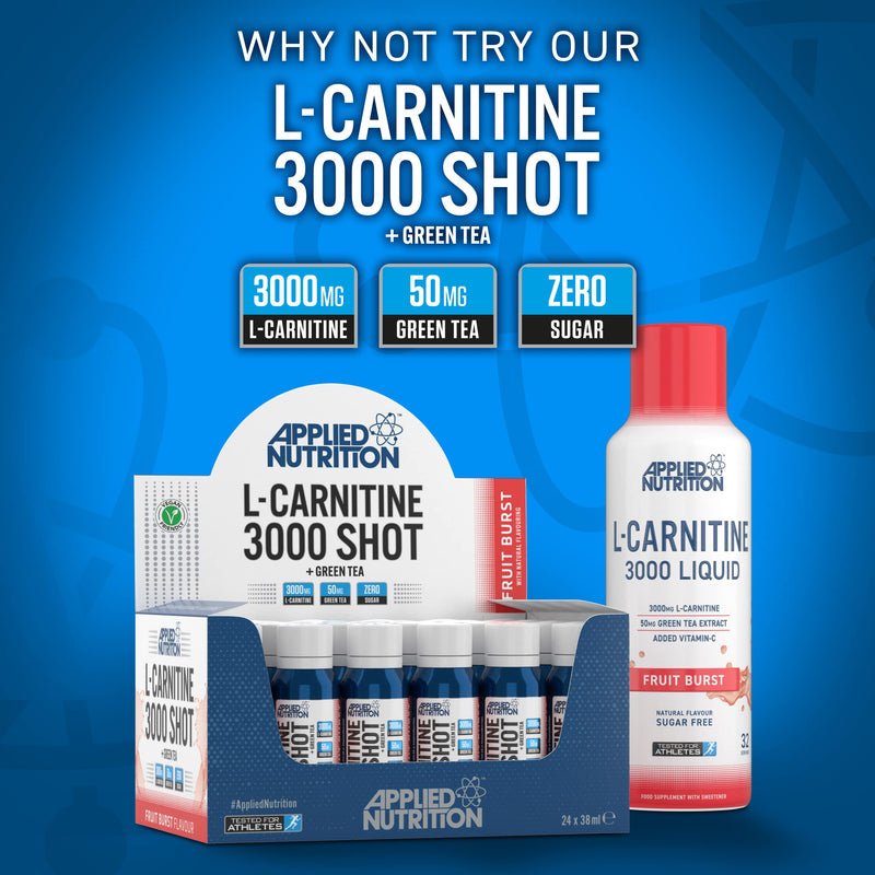 Applied Nutrition L Carnitine 3000 Liquid - L-Carnitine with Green Tea & Vitamin C, Boosts Energy & Weight Management, Vegan (480ml - 32 Servings) (Tangy Orange) Tangy Orange - NewNest Australia