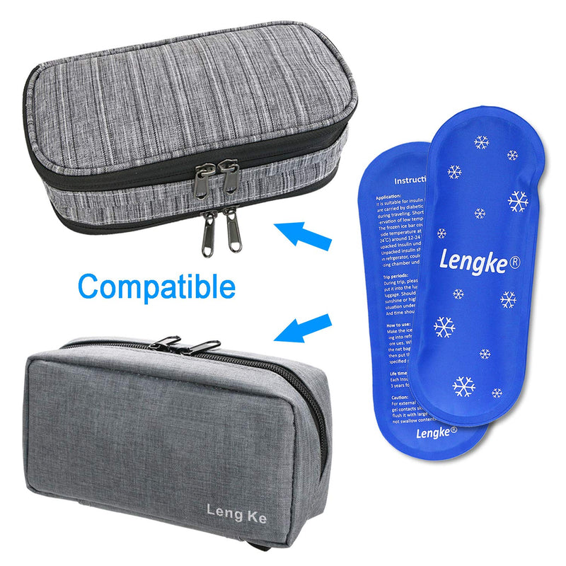 YOUSHARES Ice Packs for Insulin Cooler Travel Case - Reusable Cooler Ice Packs Suitable for Diabetic Insulin Cooler Storage Bag（2 Packs） A Ice Pack 2pc - NewNest Australia