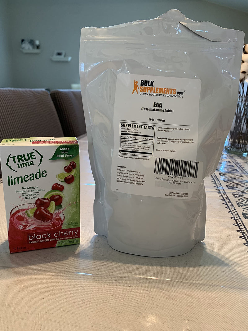 BulkSupplements.com Essential Amino Acids (EAA) - BCAA Powder - Muscle Building Supplements - Vegan Pre Workout - Amino Acids Supplement - EAAs Amino Acids Powder (500 Grams - 1.1 lbs) 1.1 Pound (Pack of 1) - NewNest Australia