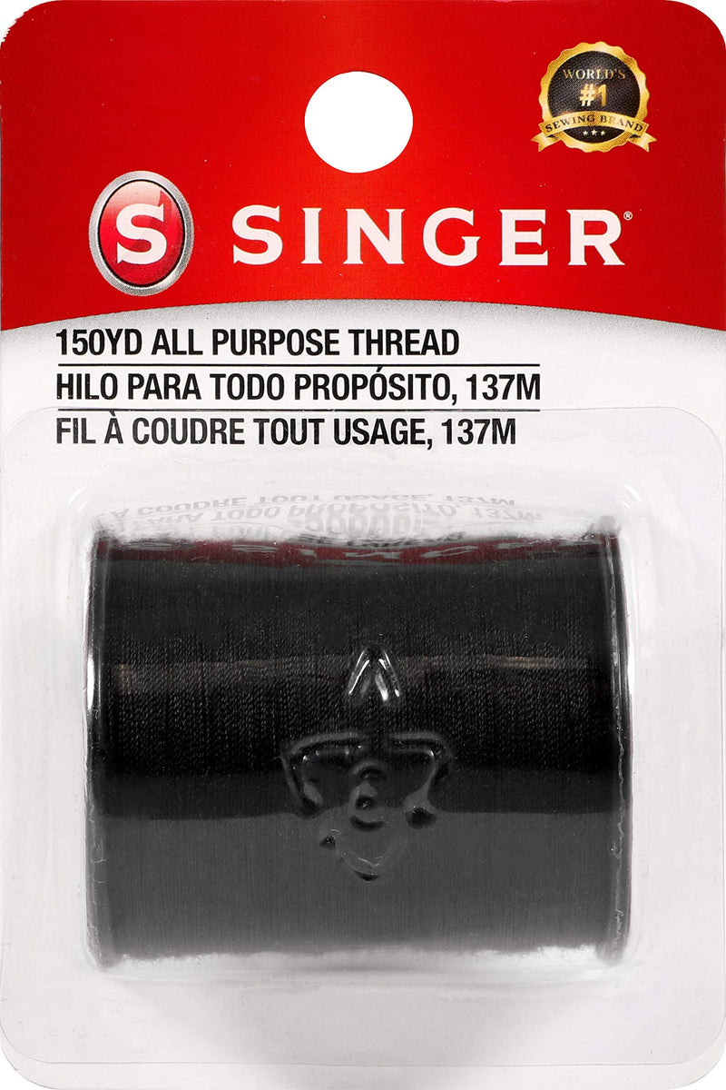 SINGER60110All Purpose Polyester Thread, 150 yards, Black 1- Pack - NewNest Australia