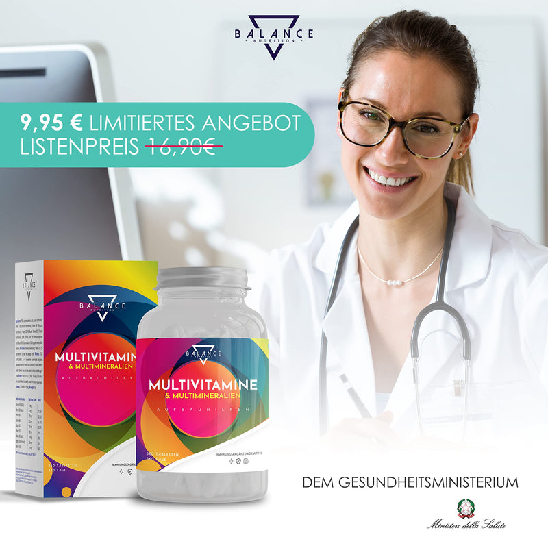 MULTIVITAMIN - 360 TABLETS (12 months) | High-dose multivitamin tablets | Vitamins AZ High Dose | Vitamins, minerals with vitamin A, B, C, D3, E, zinc, selenium, copper - NewNest Australia