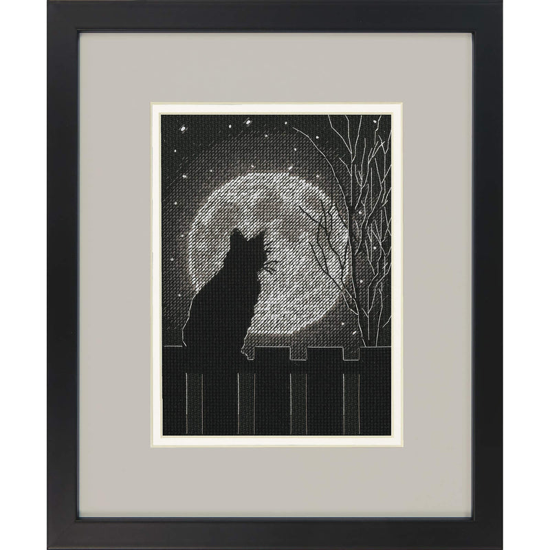 Dimensions Black Moon Cat Counted Cross Stitch Kit, Multi-Color - NewNest Australia