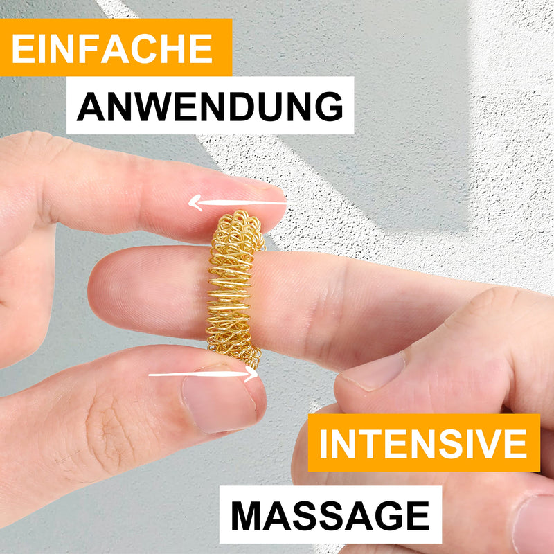 Vonero Premium Acupressure Ring [Set Of 12] - Improved Concept 2020 - Finger Massage Ring - Acupressure Rings | Massage Rings For Wrist | Anti Stress Finger Massage Ring - NewNest Australia