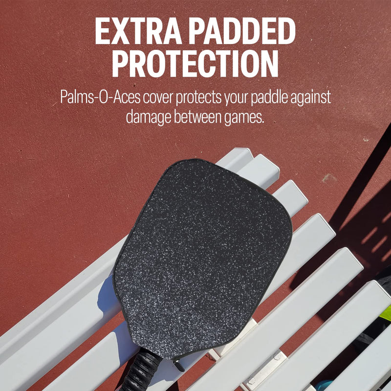 Padded Pickleball Paddle Cover by Palms-O-Aces - Durable Canvas Pickleball Racket Case - Protective Paddle Sleeve- Pickleball Accessories - Pickleball Gift Milkyway - NewNest Australia