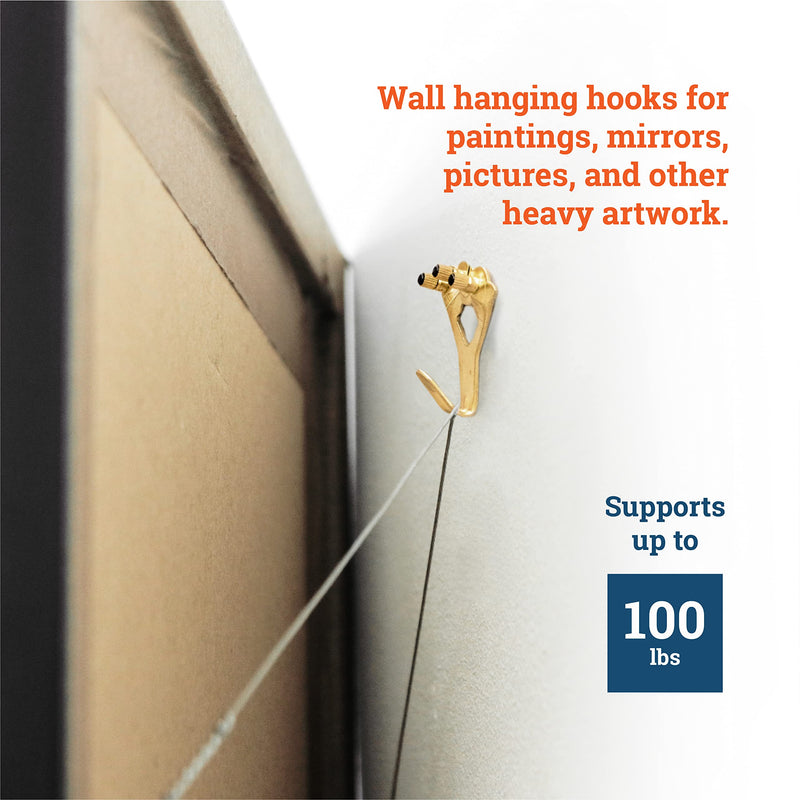 Heavy Duty Picture Hangers 100 lbs - 10 Pack - Plaster Wall Picture Hangers - OOK Picture Hanging Hooks - NewNest Australia