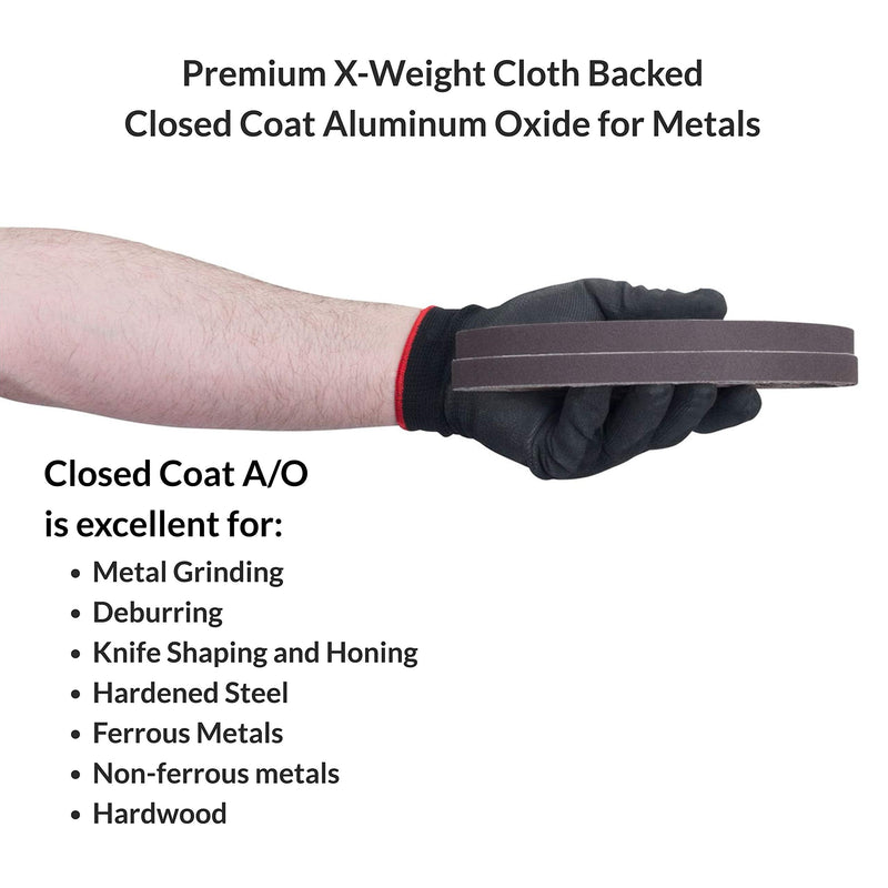 Red Label Abrasives 1/2 X 18 Inch 220 Grit Aluminum Oxide Air File Sanding Belts, 20 Pack - NewNest Australia