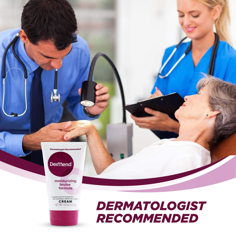 DerMend Moisturizing Arnica Montana Bruise Cream: Vitamin K Moisturizer Formula to Reduce the Appearance of Bruising - Restore, Rejuvenate & Repair Thin, Bruised Skin on Arms, Legs & Hands - 4.5 Oz 4.5 Ounce (Pack of 1) - NewNest Australia