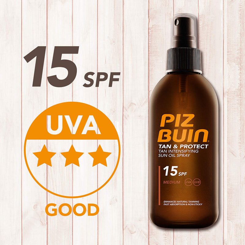 Piz Buin Tan & Protect Tan Accelerating Oil Spray SPF15, 150ml - NewNest Australia