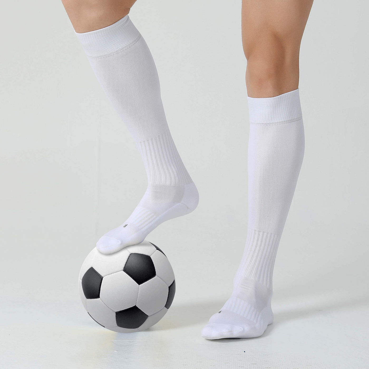 CelerSport 2 Pack / 3 Pack Soccer Socks for Youth Kids Adult Over