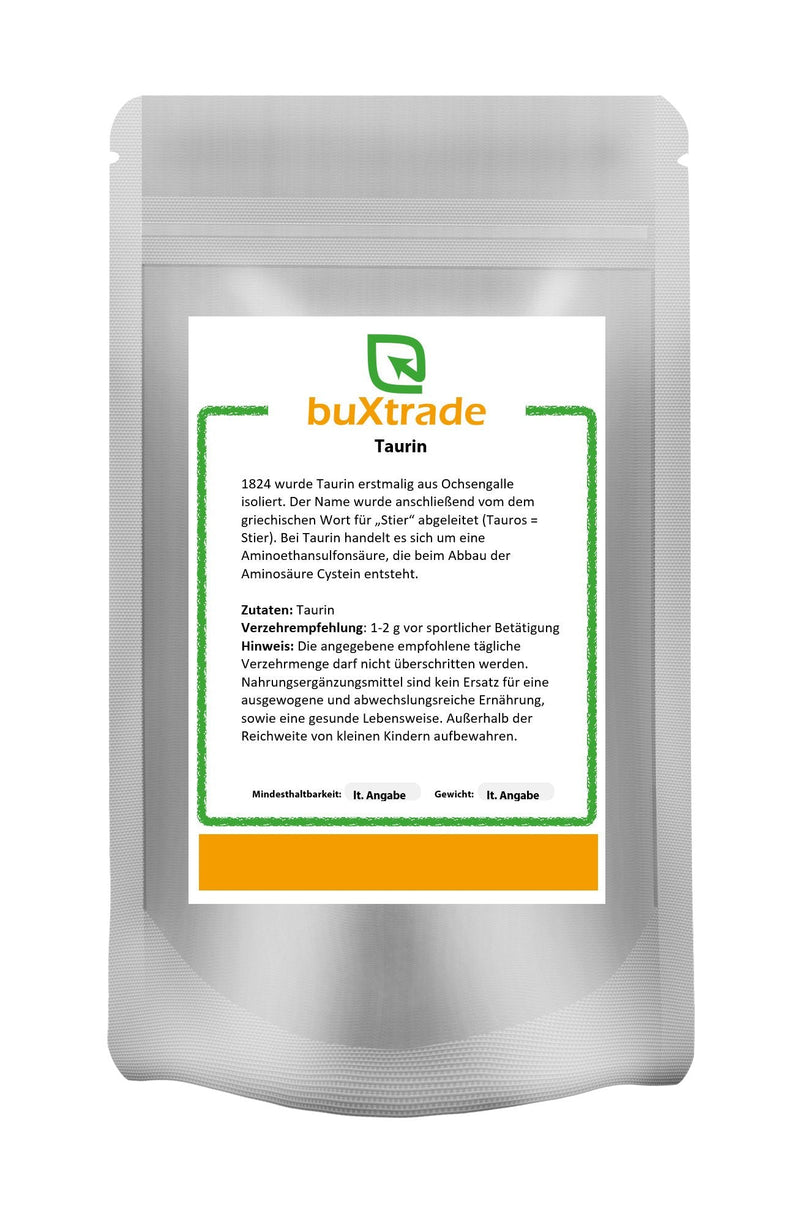 2 kg Taurine – pure/without additives | powder | conditional-essential amino acid | Sports dietary supplements | vegan nutrition | Buxtrade - NewNest Australia
