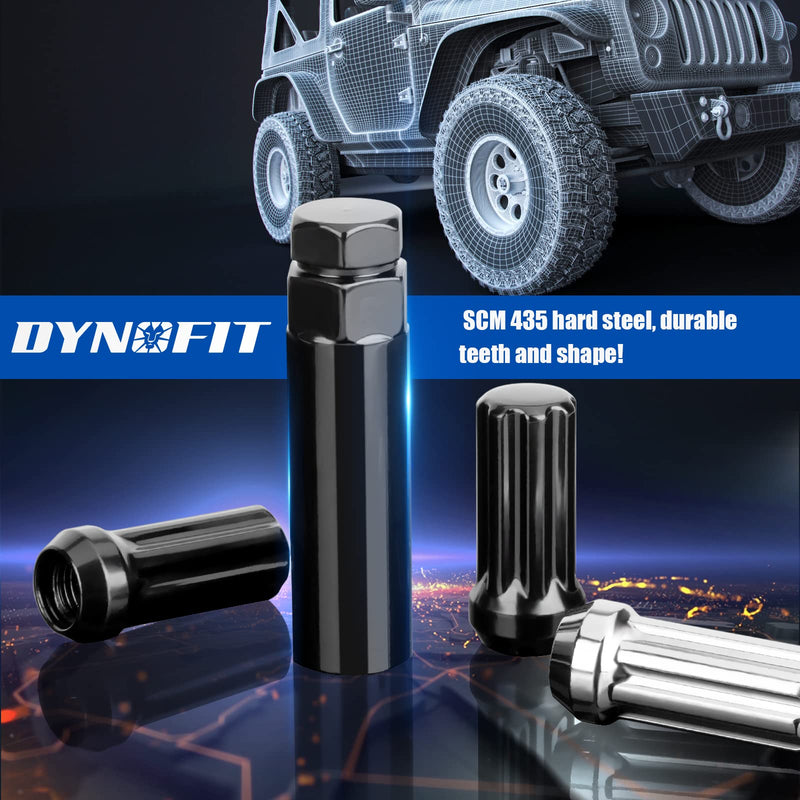 DYNOFIT 7 Spline Tuner Lug Nuts Key for Wrench with 13/16inch(21mm) and 7/8inch(22mm) Hex, Lugnuts Socket Replacement Tool for 14x1.5, 14x2.0, 9/16inch Lug Nut 1 Year Warranty - NewNest Australia