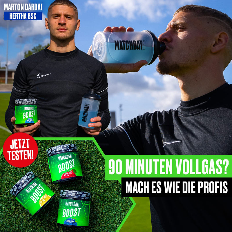 Matchday Nutrition Boost For Footballers I Atp Booster I Athlete Drink With Amino Acids And Carbohydrates I 20 Servings For More Speed Power, Explosivity & Endurance (Blue Razz) - NewNest Australia