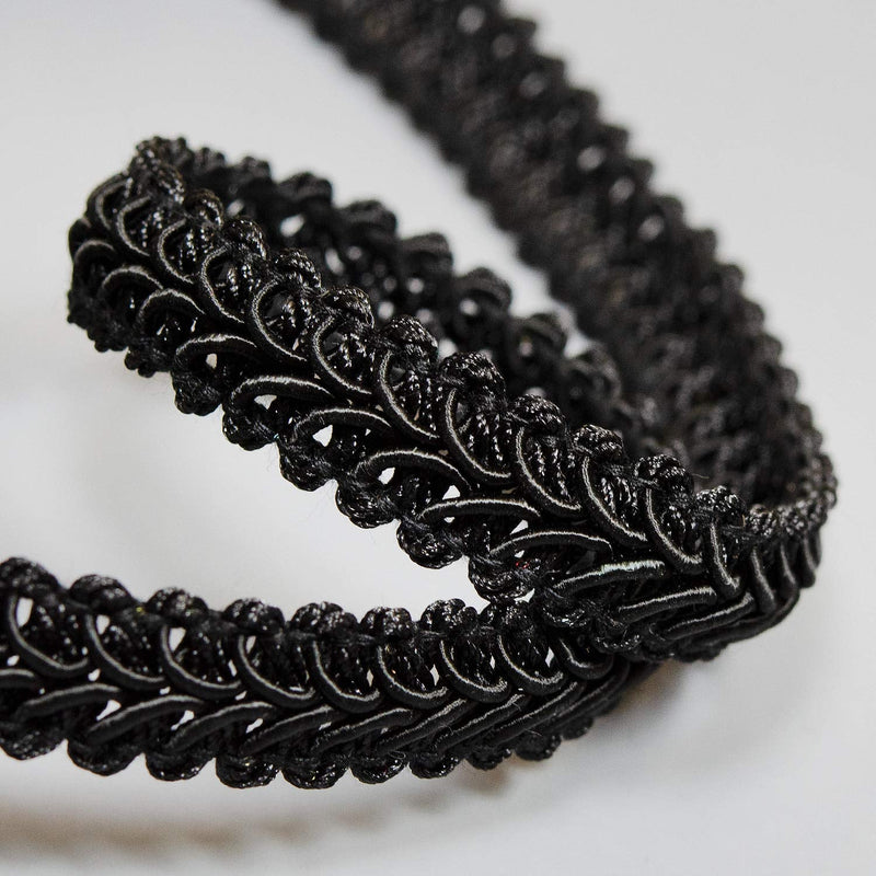 Expo International Trims by The Yard Alice Classic Woven Braid Trim, Black (20 Yard Cut) (IR1901BK-20) - NewNest Australia