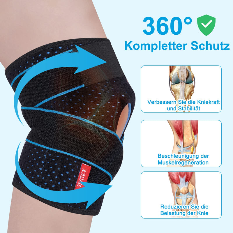 Sivitick Knee Support For Women And Men, Adjustable Knee Support With Side Stabilizers & Patella Gel Pads, Orthopedic Bandage, Knee, Meniscus, Osteoarthritis, 1 Piece, Unisex - NewNest Australia