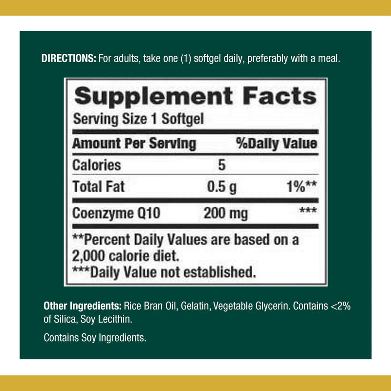 CoQ10 by Nature's Bounty, Dietary Supplement, Supports Heart Health, 200mg, 80 Softgels 80 Count - NewNest Australia