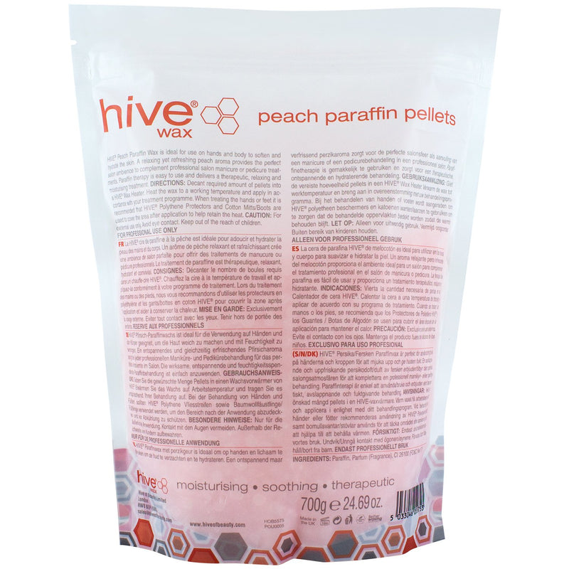 Hive Options Peach Paraffin Wax Pellets - Soften and Hydrates The Skin - 700g - NewNest Australia